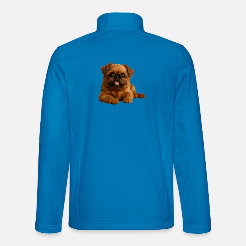Belgian Dwarf Griffon Brussels Griffon - Unisex Softshell Jacket - light blue