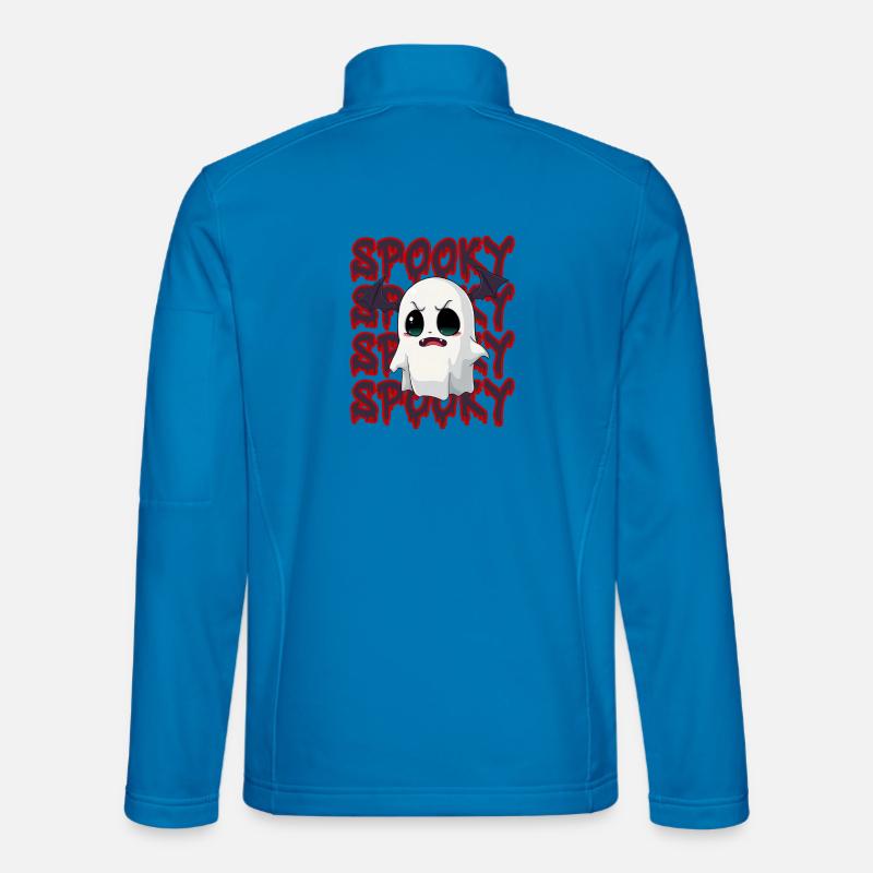 Halloween Spooky Ghost  - Unisex Softshelljacke - Lichtblau
