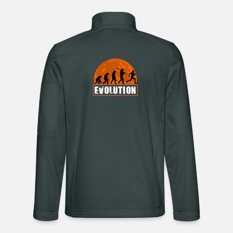 Running Man Evolution Funny Runner Tee Marathon Unisex Softshell Jacket
