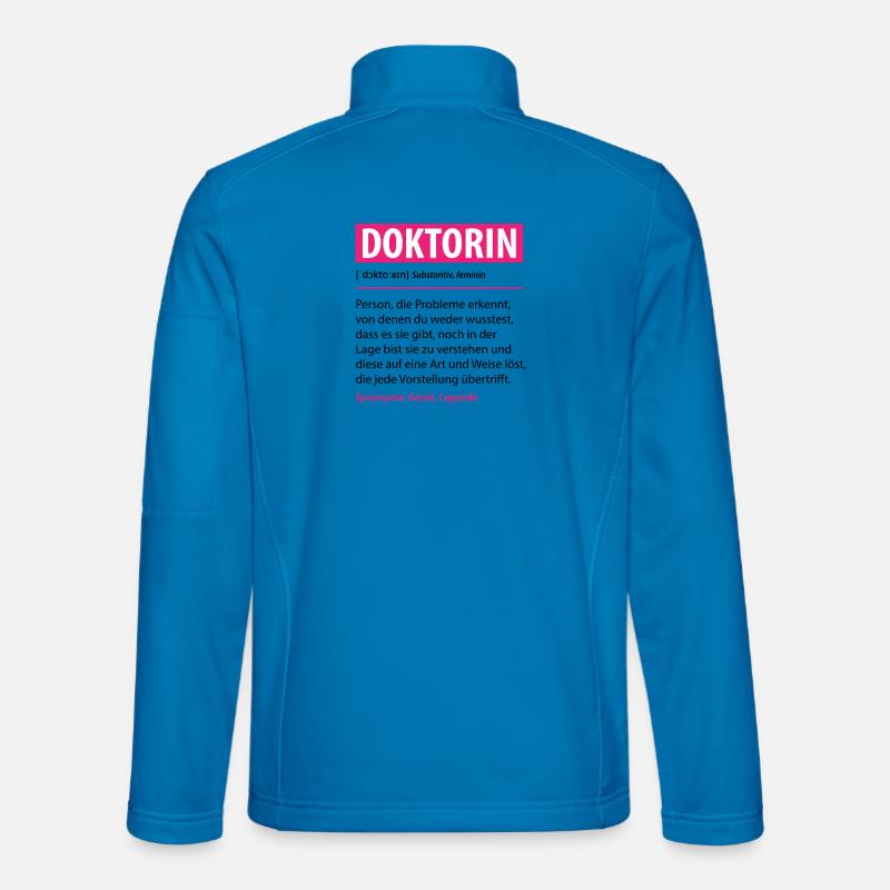 Lustige Doktorin Beruf Definition Geschenk - Unisex Softshelljacke - Lichtblau