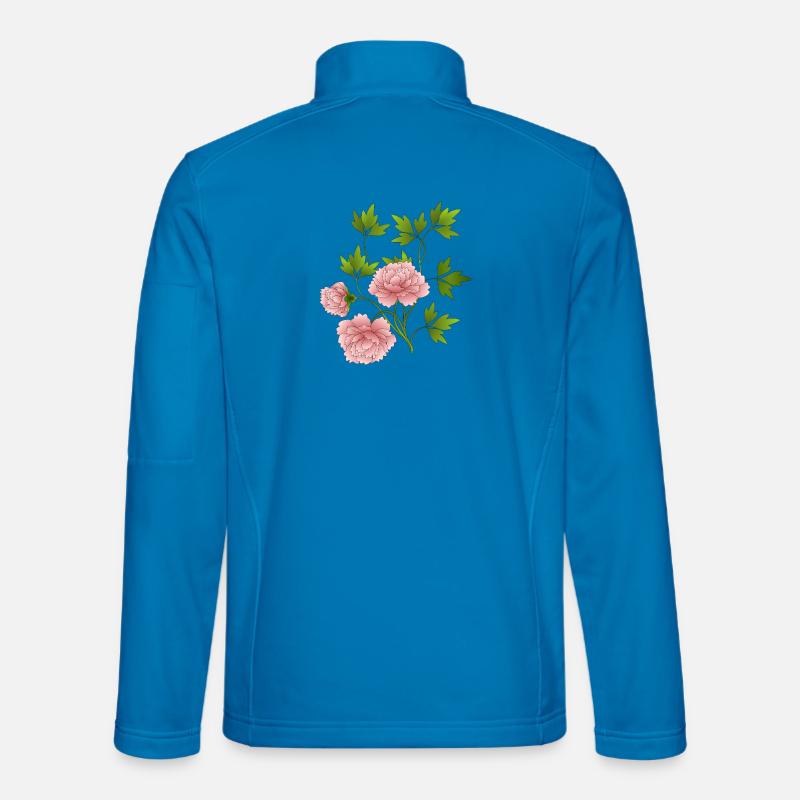 Blumen - Unisex Softshelljacke - Lichtblau