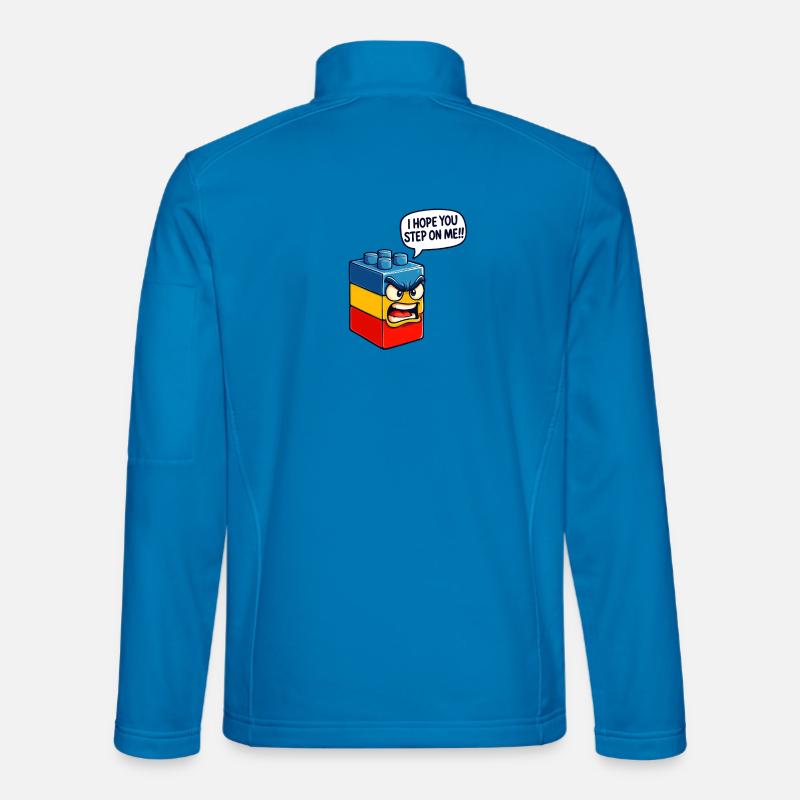 Ich hoffe, du trittst auf mich Brick Builder Block Building Unisex Softshelljacke