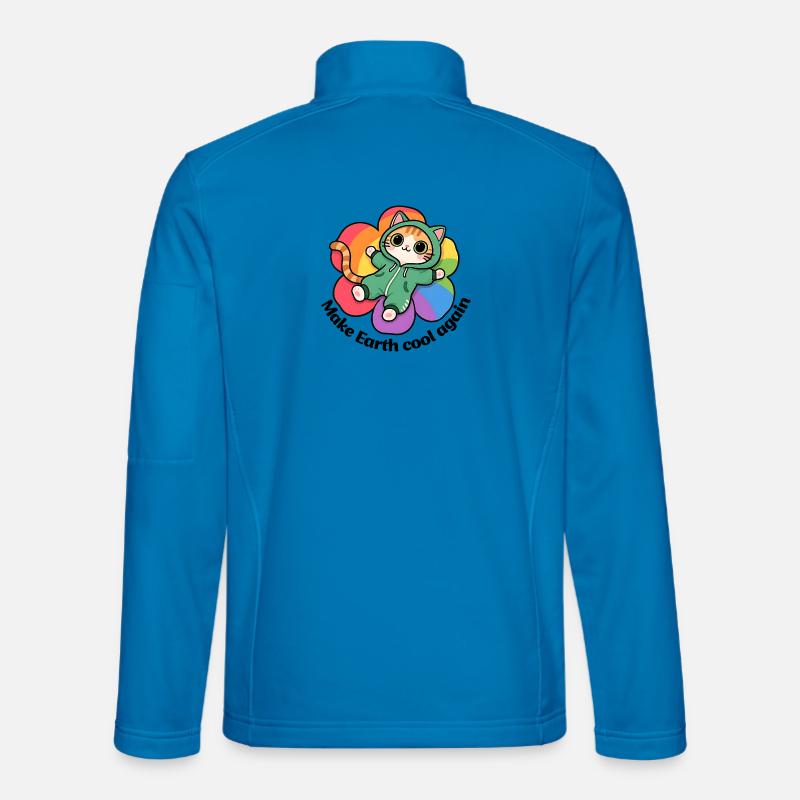 Make earth cool again - Unisex Softshell Jacket - light blue