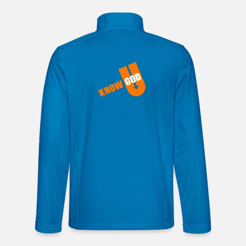 Known God Bold Typography - Unisex Softshelljacke - Lichtblau