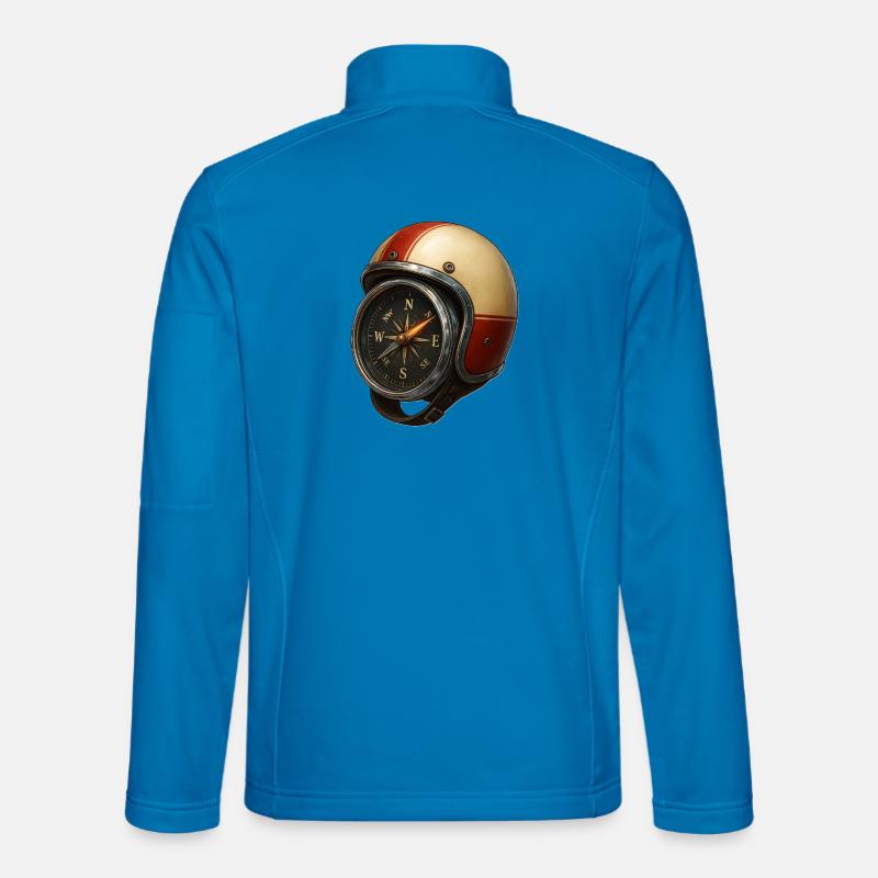 Helm_mit_Kompass - Unisex Softshell Jacket - light blue