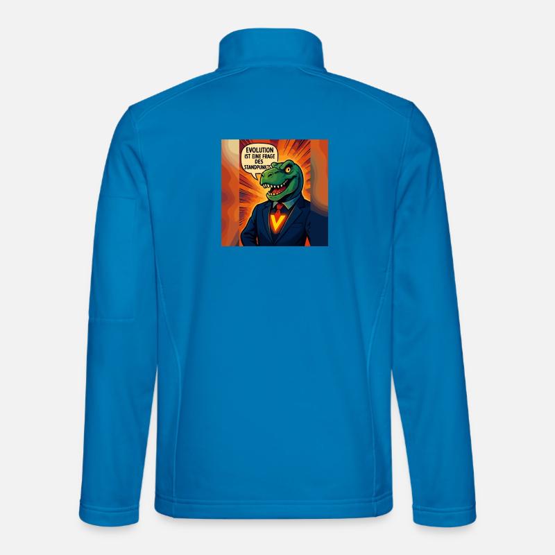Dino en costume – l’évolution est une question d’opinion Veste en tissu softshell Unisexe