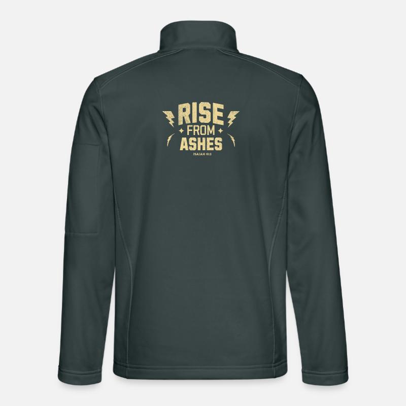 🔥Rise From Ashes Isaiah 61:3 Unisex Softshell Jacket
