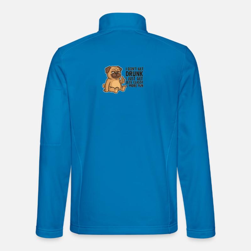 Less Classy More Fun Pup Unisex Softshell Jacket