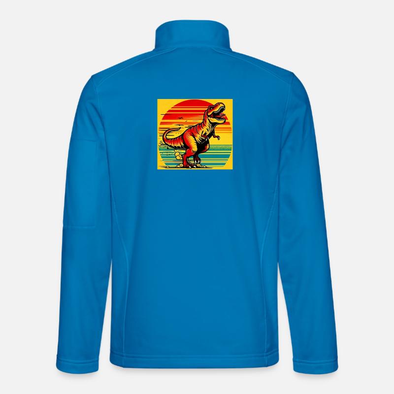 Dinosaurier - Unisex Softshelljacke - Lichtblau