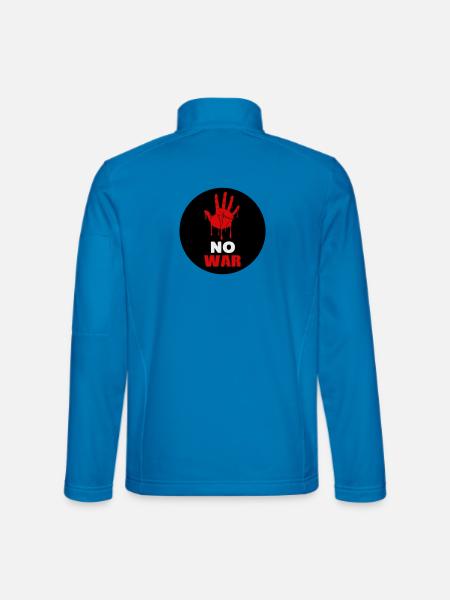 No War - Veste en tissu softshell Unisexe - bleu clair
