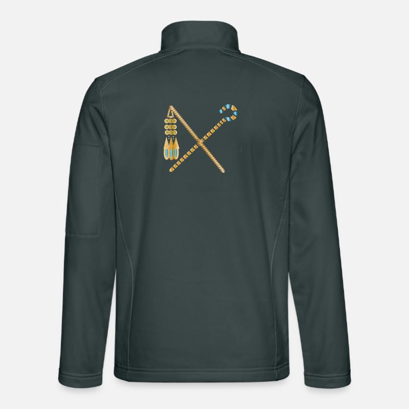 Golden Pharaoh's Scepter – Hook and Flail Unisex Softshell Jacket