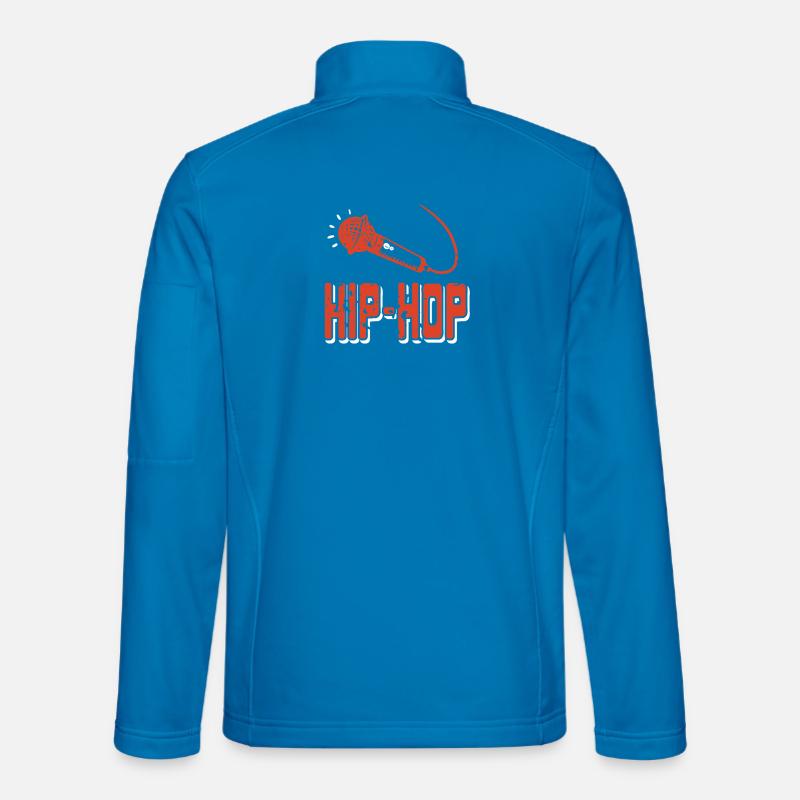 Beat Rhythm Microphone Flow Retro Vibe - Unisex Softshell Jacket - light blue