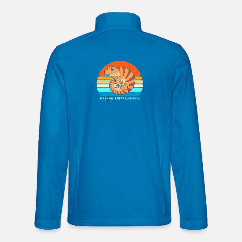 Blau Zunge Eidechse - Unisex Softshelljacke - Lichtblau