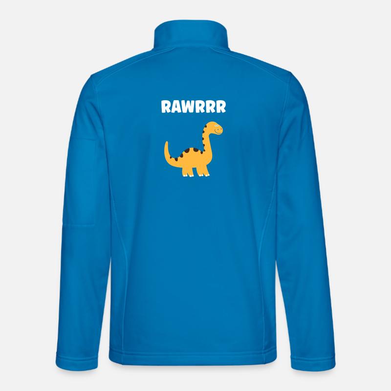 Niedlicher kleiner Dinosaurier - Unisex Softshelljacke - Lichtblau