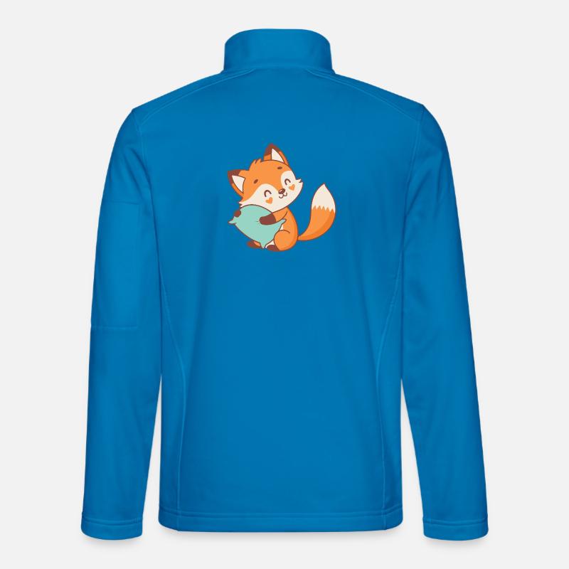 Pastel Cuddly Fox - Unisex Softshell Jacket - light blue