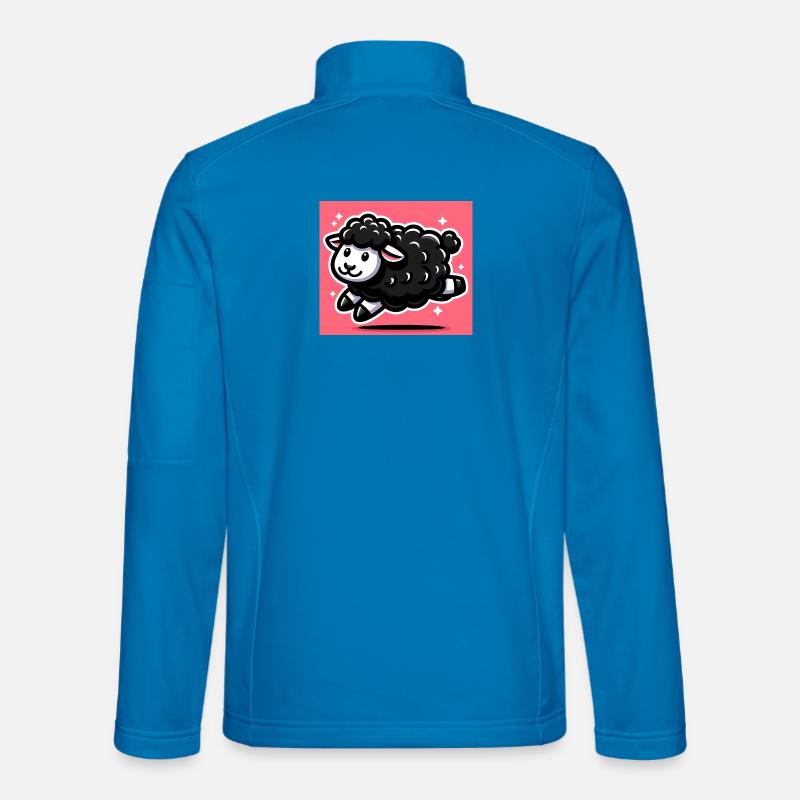 Pecora Nera - Giacca softshell unisex - celeste
