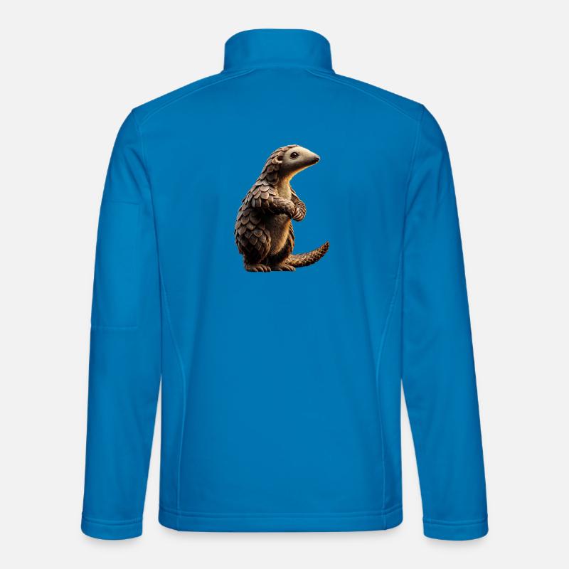 Pangolin Pangolin Pine Cone Pangolins - Unisex Softshell Jacket - light blue