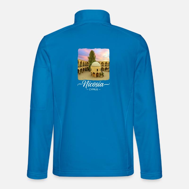 Nicosia Zypern - Unisex Softshelljacke - Lichtblau