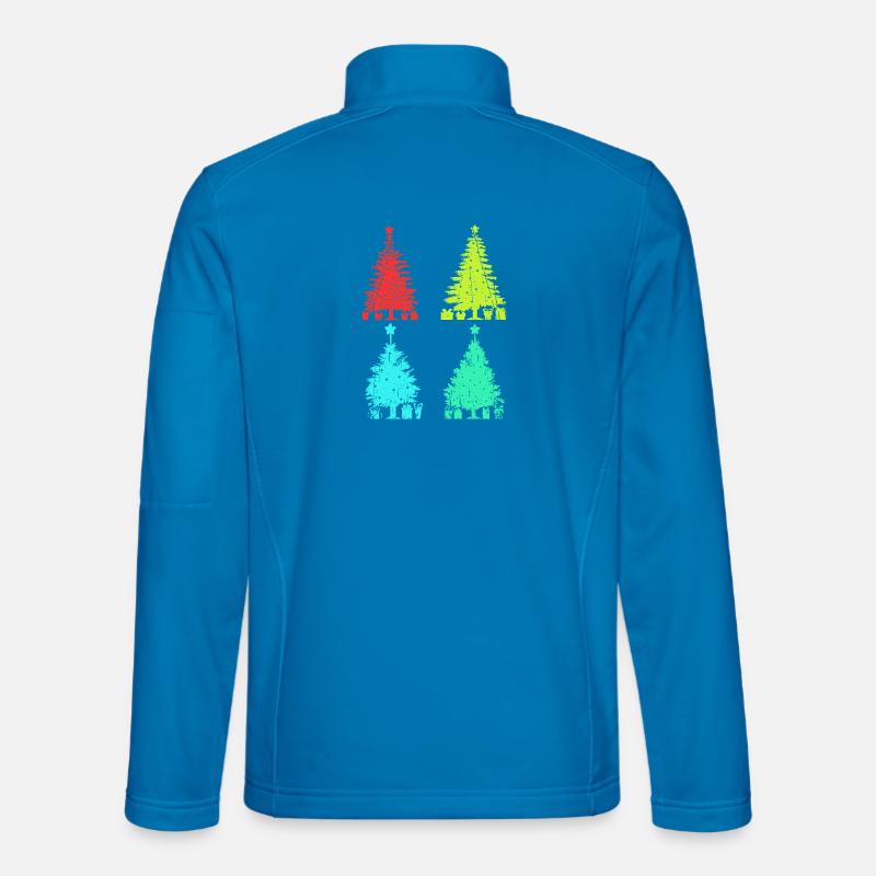 Weihnachtsmann Weihnachtsbaum Weihnachten - Unisex Softshelljacke - Lichtblau