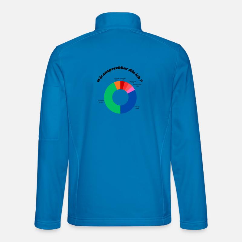 Motivations Diagramm - Unisex Softshelljacke - Lichtblau