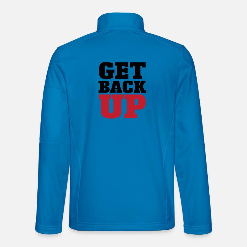 Judo Graphic Get Back Up - Unisex Softshell Jacket - light blue