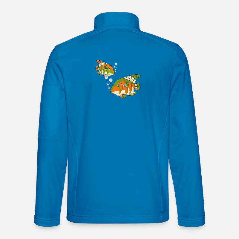 Colorful Fish Unisex Softshell Jacket