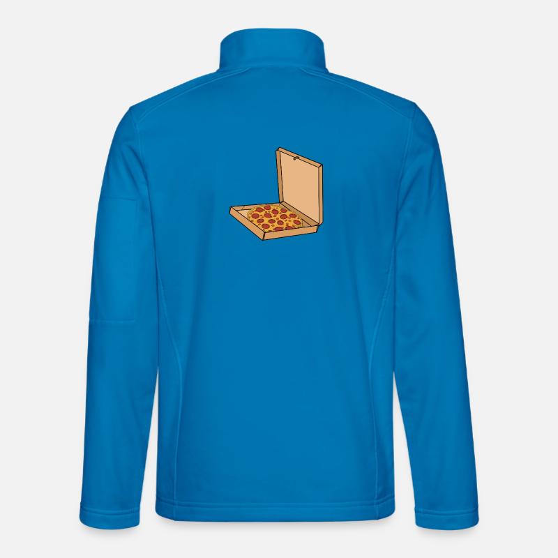 Boxed Pepperoni Pizza - Unisex Softshell Jacket - light blue
