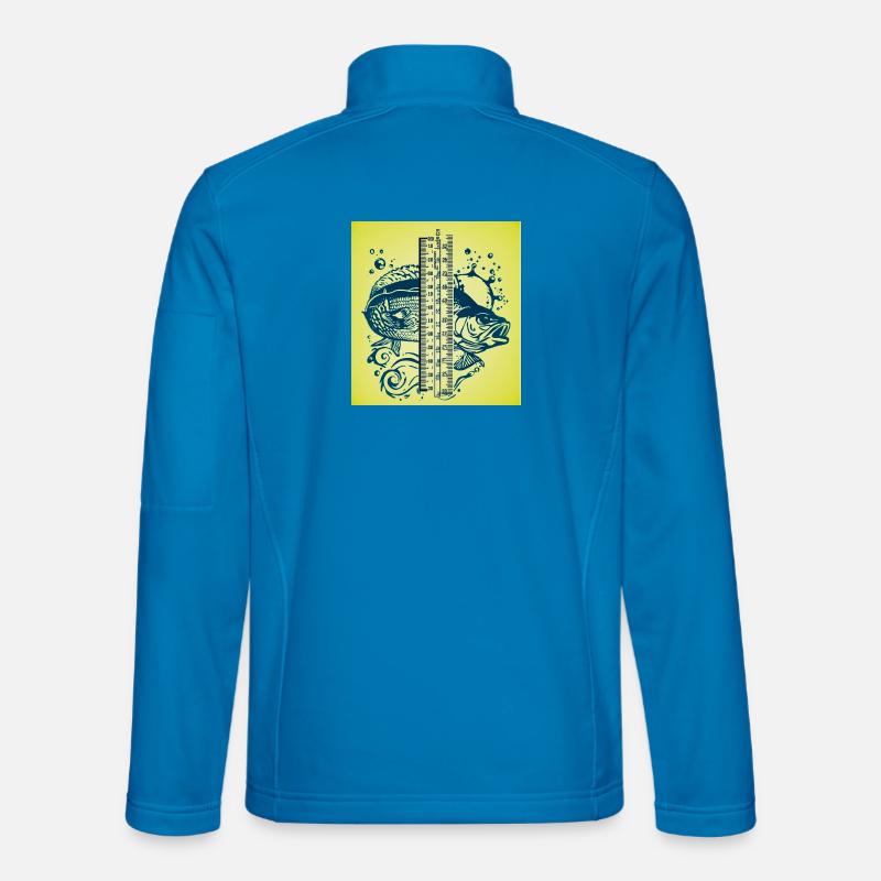 Fischmesser Art Gelb - Unisex Softshelljacke - Lichtblau
