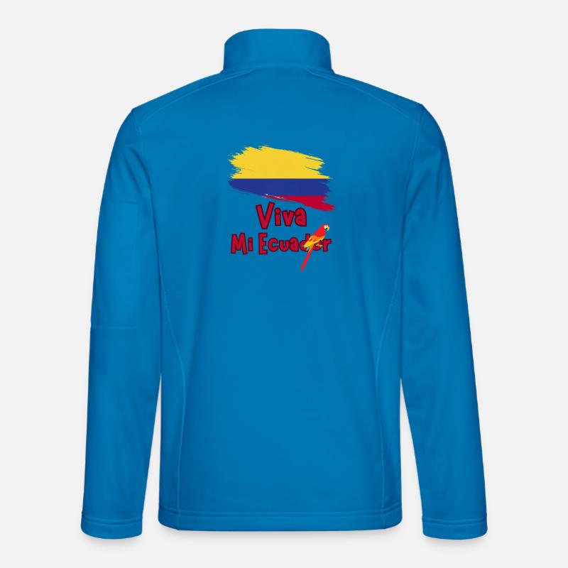 Long live my Ecuador Parrot - Unisex Softshell Jacket - light blue