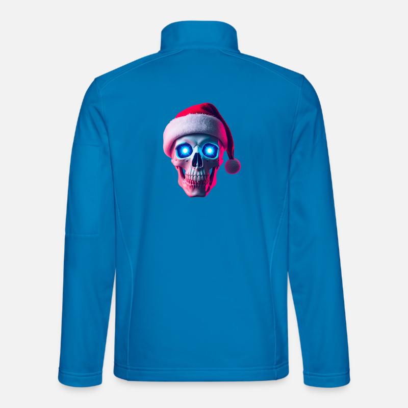 Neon Skull Santa - Unisex Softshell Jacket - light blue