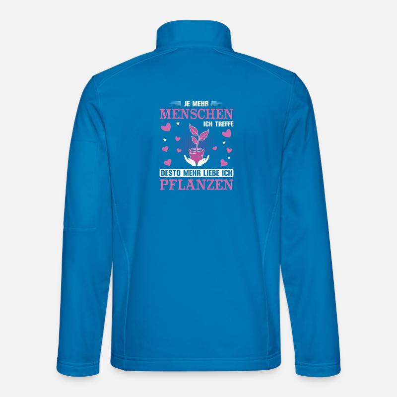 Garten Gärtner Gärtnern Spruch Gartenbau Pflanzen - Unisex Softshelljacke - Lichtblau