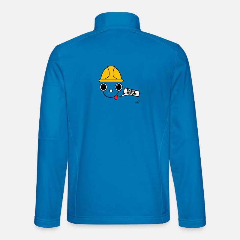 Koppie with construction worker's helmet - Unisex Softshell Jacket - light blue
