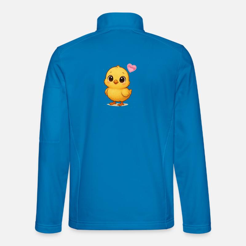 Buntes Mädchen mit Liebesherz - Unisex Softshelljacke - Lichtblau