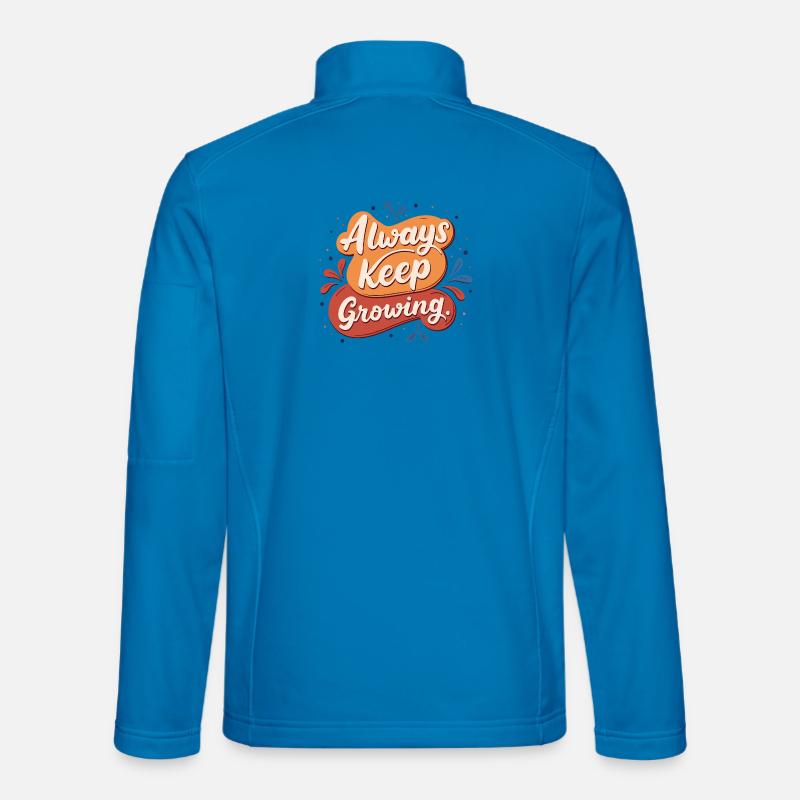 Immer wachsendes positives Wachstum - Unisex Softshelljacke - Lichtblau