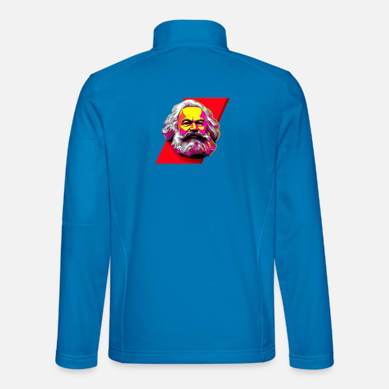 Marx. The Marxist and the Left - Unisex Softshell Jacket - light blue