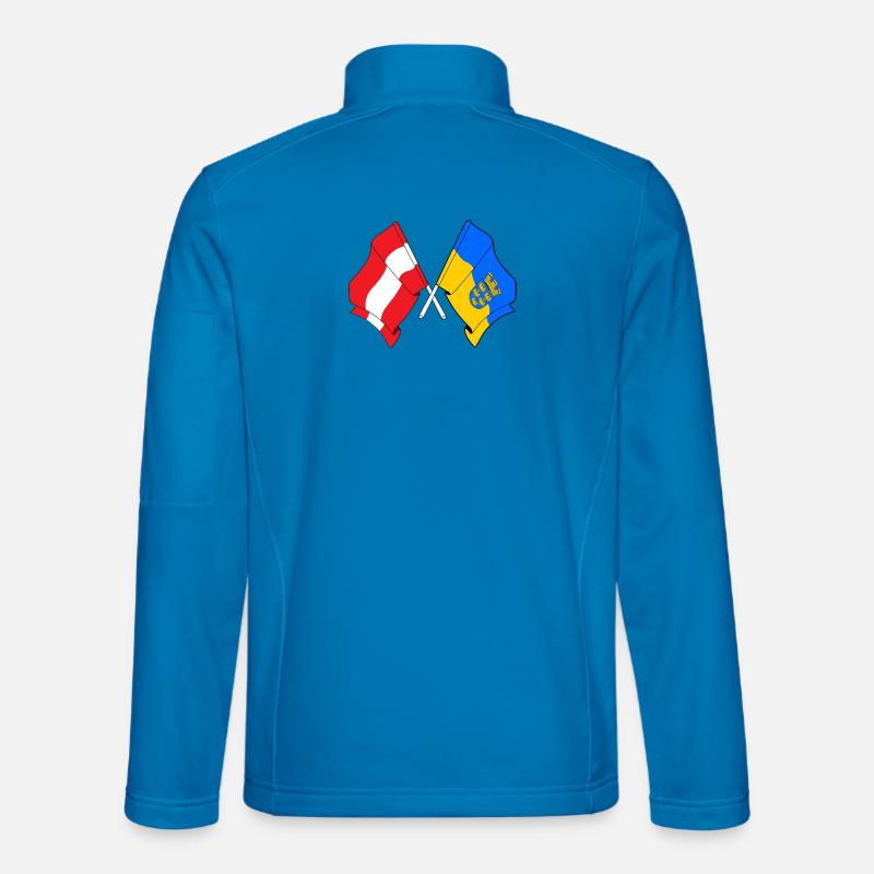 Austria & Lower Austria Crossed Flags Unisex Softshell Jacket