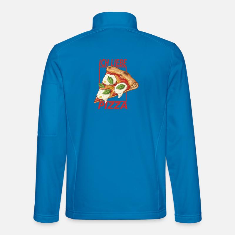 Ich liebe Pizza - Unisex Softshelljacke - Lichtblau