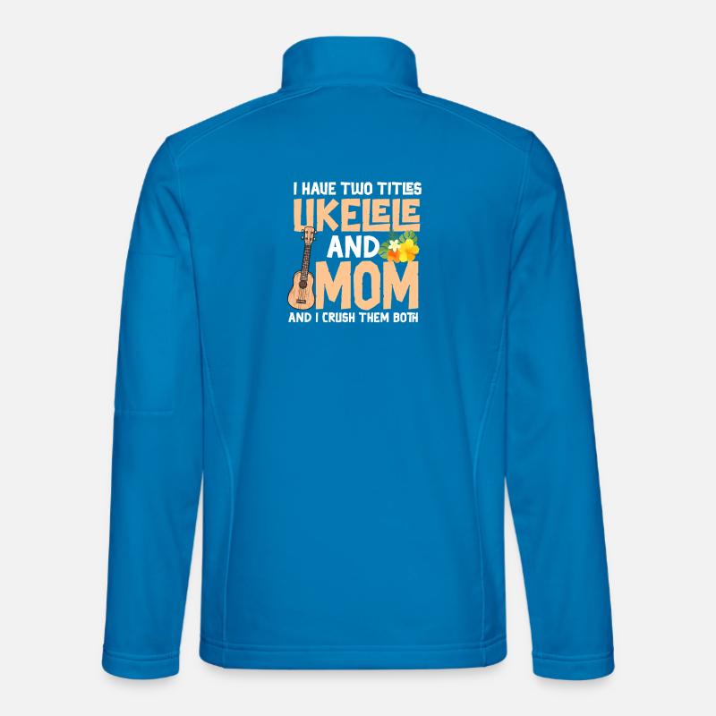 Hawaiian Ukulele Uke Mom I Have - Unisex Softshelljacke - Lichtblau