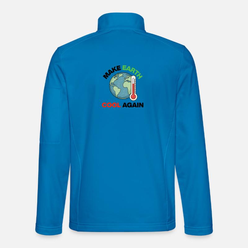Make Earth Cool Again – Act Now - Unisex Softshell Jacket - light blue