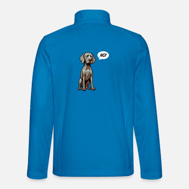 No Weimaraner Weimaraner Lover Weimaraner Dog - Unisex Softshell Jacket - light blue