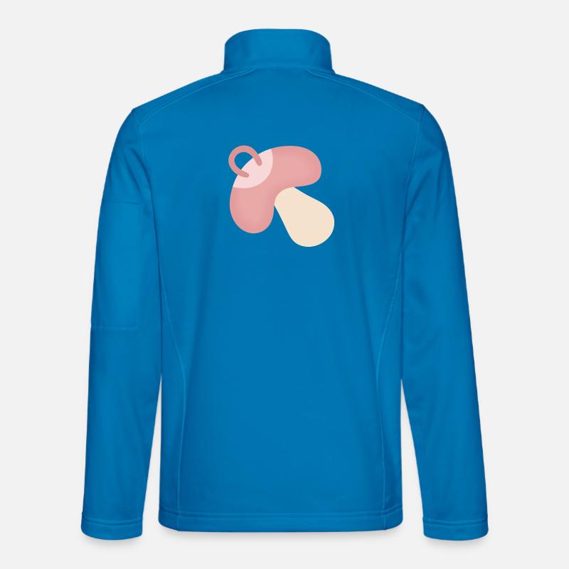 pink pacifier Unisex Softshell Jacket