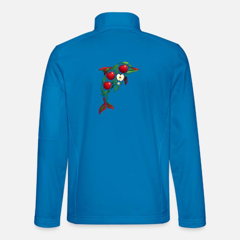 Delfin Apfel - Unisex Softshelljacke - Lichtblau