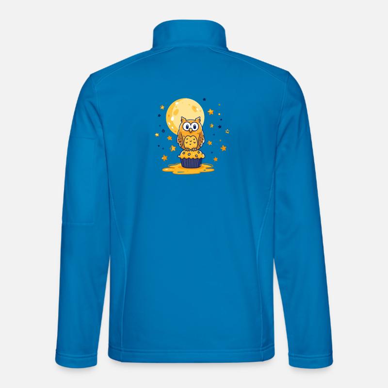 Mondlicht Eulen Cupcake Unisex Softshelljacke
