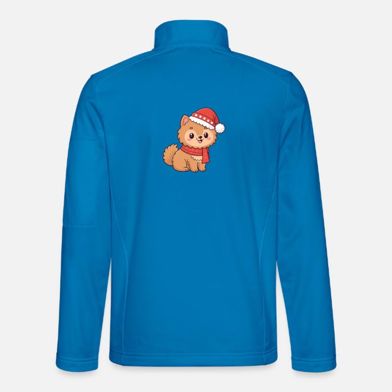 Chiot Noël Bonnet Écharpe Veste en tissu softshell Unisexe