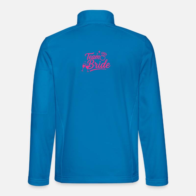 Team Braut Pink Diamond - Unisex Softshelljacke - Lichtblau