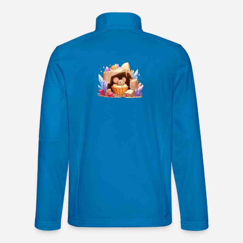 Crystal Cave Mouse Cake - Unisex Softshell Jacket - light blue