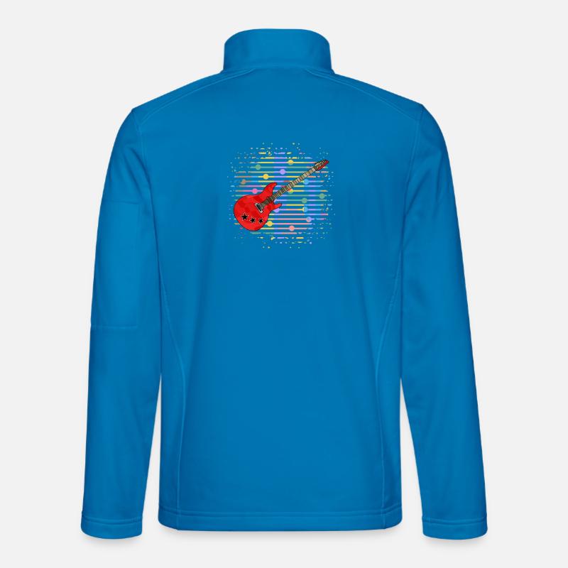 Gitarre - Unisex Softshelljacke - Lichtblau