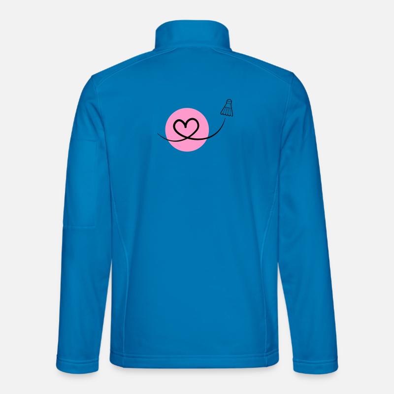 Badminton Love – Badminton Heart - Unisex Softshell Jacket - light blue