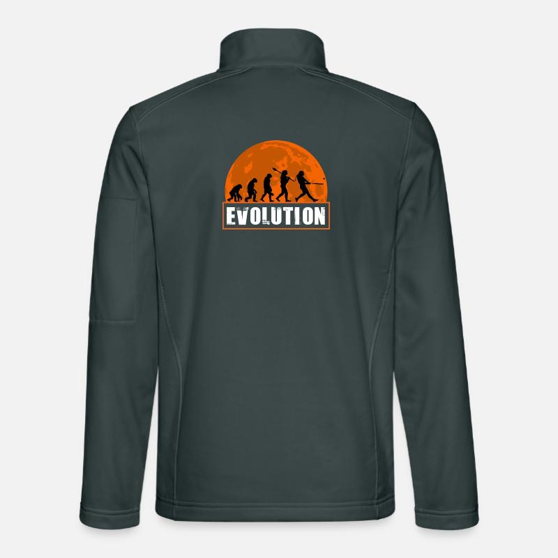 Baseball Softball Evolution Funny Player Gift Art Unisex Softshell Jacket