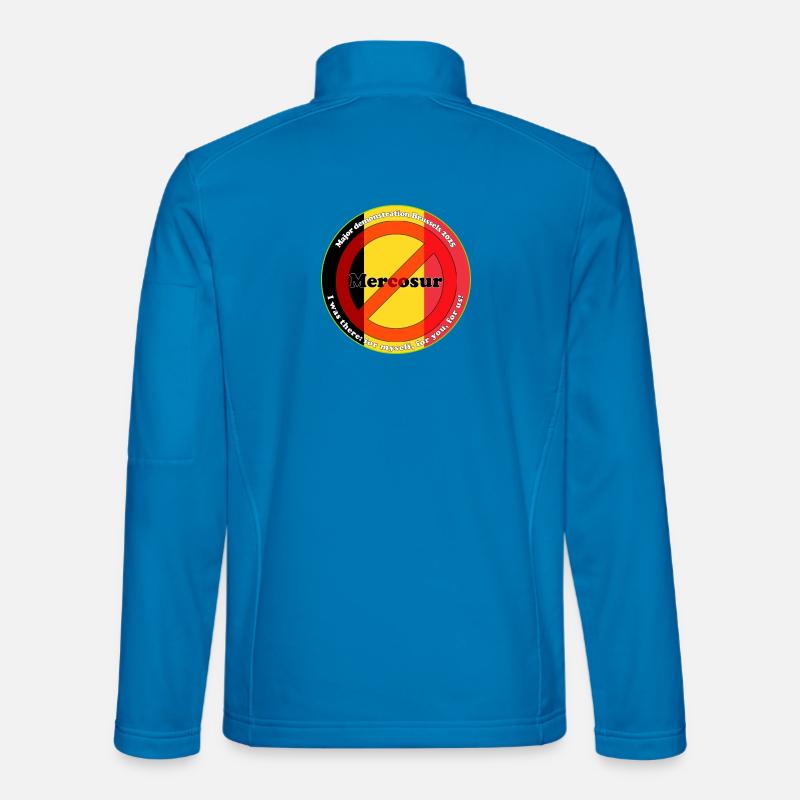 Bauernprotest gegen Mercosur - Unisex Softshelljacke - Lichtblau